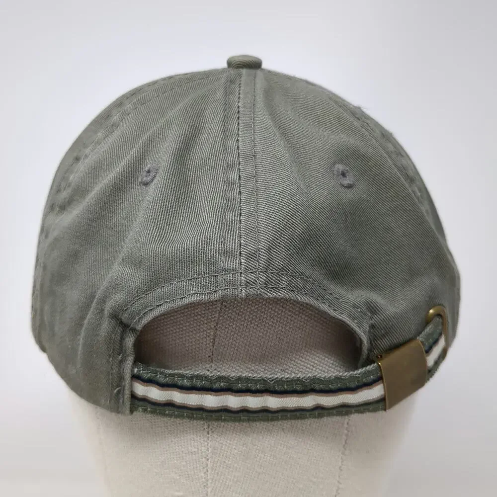 J Hats NC Zoological Society Metal Medallion Green Baseball Cap One Size Hat
